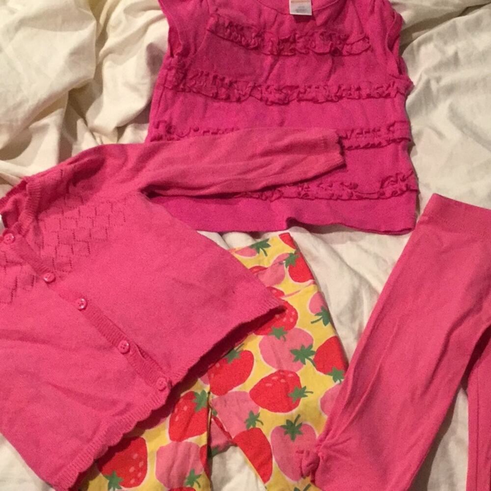 Gymboree hot pink bundle of worn once items